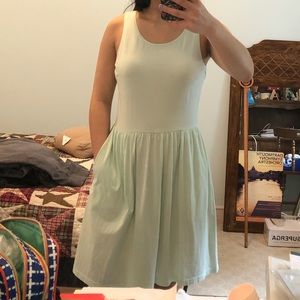 Mint dress with pockets
